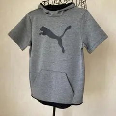 PUMA グレー フード付きパーカー XL/TG