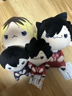 ハイキュー もちぴこ ぬいぐるみセット 黒尾鉄朗 孤爪研磨 影山飛雄