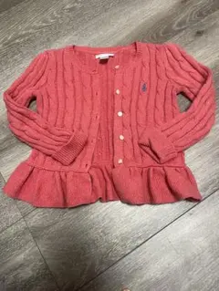 美品　ラルフローレン　カーディガン　ペプラム　24m