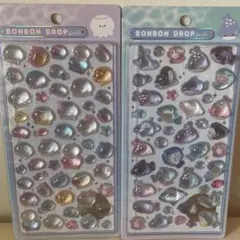 【正規品】水族館限定　ボンボンドロップシール　2枚セット　 サメ クラゲ