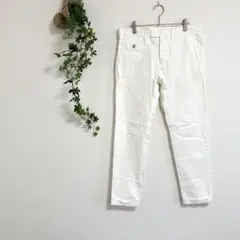 ［DSQUARED］ホワイトチノパン（M）フラップポケット付き イタリア製 48