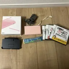 ニンテンドーDS Lite ピンク ソフト3本　タッチペン2つ　充電スタンド付き