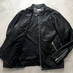 希少XL/美品✨ユナイテッドアローズ シングルライダースジャケット 羊革 XLのサムネイル