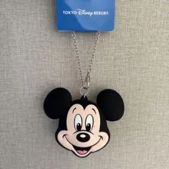 ディズニーランド　ミッキーマウス シリコンポーチ チェーン付き✨