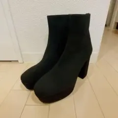 エスペランサ　ラク盛り厚底ニットショートブーツ