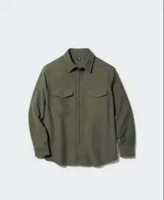 UNIQLO オリーブシャツ 長袖 M