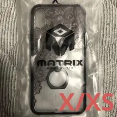 iPhoneX/XS用ケース　レース模様　リング付き