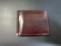 GANZO マネークリップ レザー ダークブラウンのサムネイル