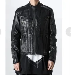 未使用級 JULIUS 16SS ラムレザー ジオメトリック W ライダース - メルカリ