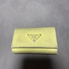 PRADA グリーン ナイロン キーケース