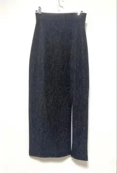 ロングタイトスカート　スリット入り　ダークグレー