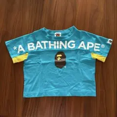 BAPE KIDS A BATHING APE Tシャツ ブルー 90cm正規品のサムネイル