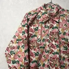【専用2点まとめ】デザインシャツ　総柄　ヴィンテージ　レトロ　花柄　ボタニカル