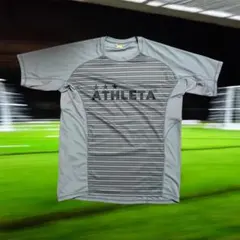 【大人気】ATHLETA アスレタ　ストライプ　プラシャツ O 半袖　サッカー