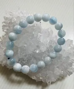 天然石　アイスラリマーブレスレット ドミニカ共和国産