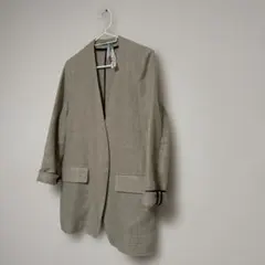 ノーカラー リネン　ジャケットのサムネイル