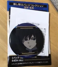鬼滅の刃　推し隊士バッチコレクション　缶バッジ　冨岡義勇　義勇