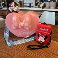 ディズニーミニーちゃんポップコーンバケットミニーマウスプラスチックケースジャンク