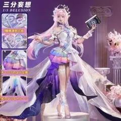 三分妄想 崩壊スターレイル キュレネ コスプレ衣装M + ウィッグ + 靴39 