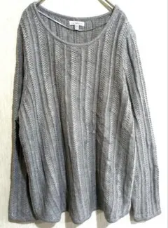 海外古着✨Croft&Barrow グレー ニットセーター 【XXL】