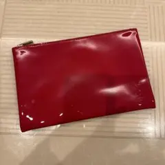 ★YSL ノベルティ ポーチ エナメル 赤