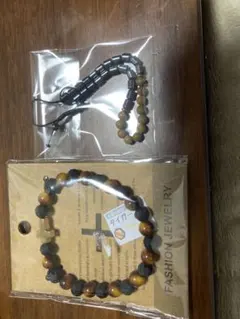 タイガーアイクロスブレスレット&おまけ付き！