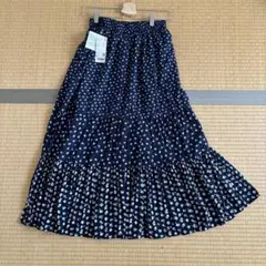 ユニクロ　ポール&ジョー　ネイビー ティアードスカートMサイズ