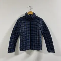 ネイビー系チェック ジャケット