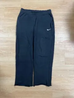 NIKE カットオフ ワイド スウェットパンツ ブラック L フェード