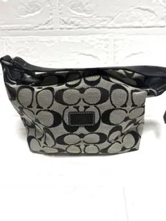 美品　COACH シグネチャー ハンドバッグ ブラック　グレー　F19248 美品 COACH シグネチャー ハンドバッグ ブラック グレー F19248 - メルカリ
