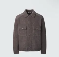 UNIQLO U ラムニットジャケット　S ブラウン　ニット