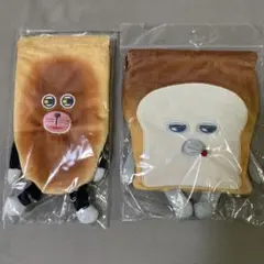 新品！送料無料‼︎ パンどろぼう ぬいぐるみ巾着2個セット⭐︎