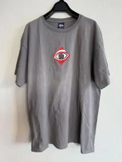 90s OLD STUSSY 紺タグ USA製　Tシャツ グレ