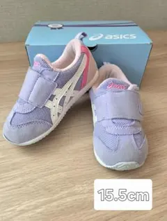 asics キッズシューズ 15.5cm 紫　アイダホ