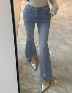 シーイン　フレアデニム　デニム　SHEIN