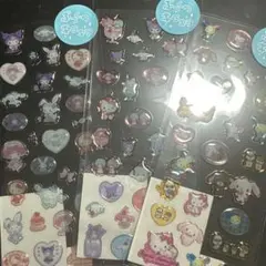 キラフチ樹脂盛りシール サンリオ3種セット