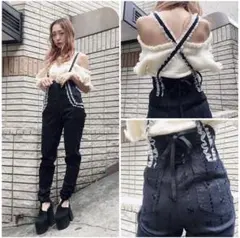 ⭐️3連休まで最終値下げ⭐️ barrackroom サロペット レースアップ