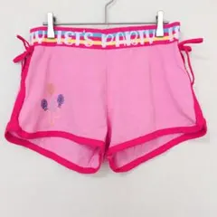 ☆ホットトピック ショートパンツ ラウンドヘム バルーン MD 桃 綿 部屋着