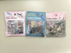 【国内正規品】立体シール　ぷっくりフレークステッカー3種 ピングームーミンセサミ