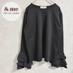Yori ヨリ ぺプラムプルオーバー yori ヨリ ダブルフレア スウェット 七分袖 カットソー プルオーバー