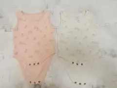 next タンクトップ ボディスーツ2枚セット ピンク・ホワイト