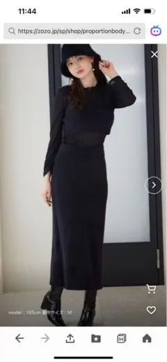 PROPORTION BODY DRESSING シャギービスチェセットアップ