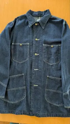 極美品】Lee デニムカバーオール ショップコート 襟コーデュロイ M