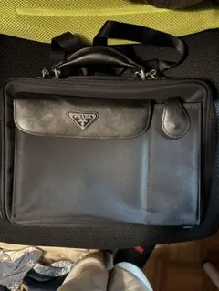 PRADA プラダ ビジネスバッグ ブルー メンズ ブランド - メルカリ