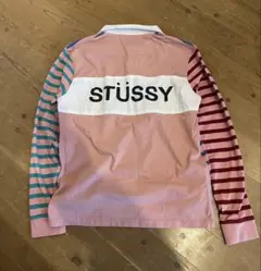【菅田将暉着用】STUSSY　刺繍ロゴ　太ボーダー　ラガーシャツ ストゥーシー／ラガーシャツ 菅田将暉様着用モデル - メルカリ