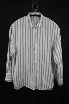 nano universe ストライプ 長袖シャツ❁0264