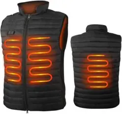 電熱ベスト Loowoko 加熱ベスト USB充電式 4つヒーター 水洗い可能
