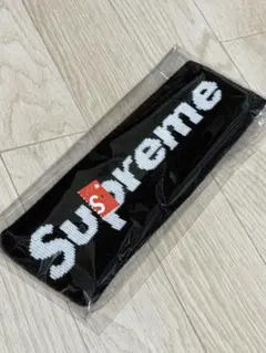 Supreme ヘッドバンド ブラック ヘアバンド　17AW 反射ロゴ Supreme ヘッドバンド ブラック ヘアバンド 17AW 反射ロゴ