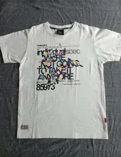TIMELY WARNING　メンズTシャツ白　サイズМ　綿100%