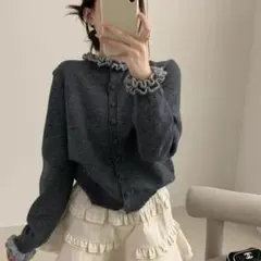 loin nuit sheer layered color tops グレー - メルカリ